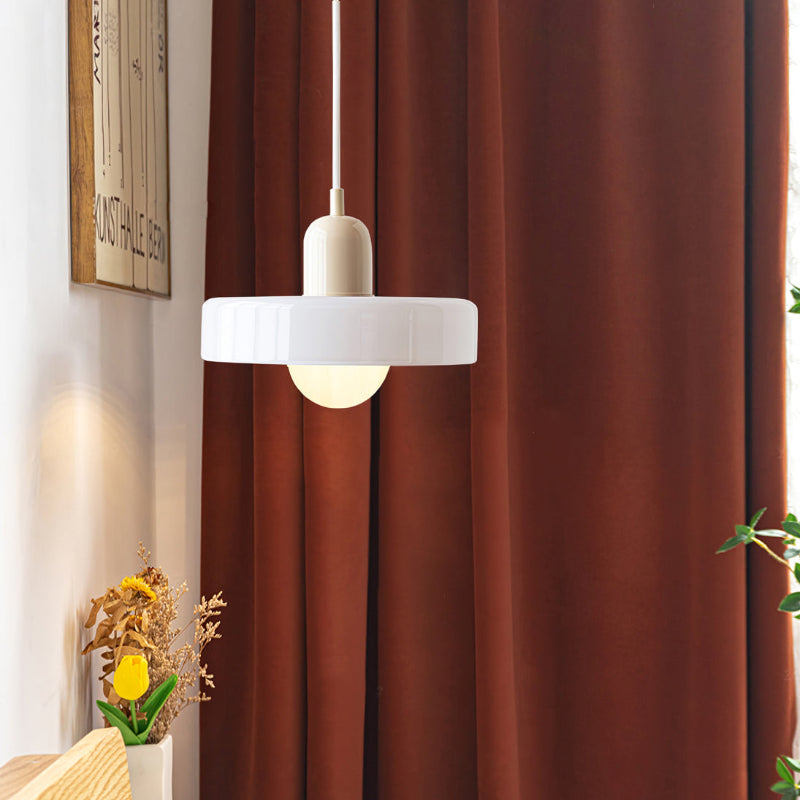 Bauhaus Ring Shade Pendant Light | Colourful Glass Kitchen Pendant
