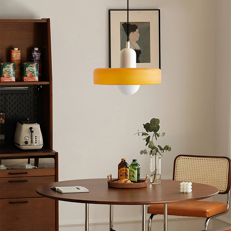 Bauhaus Ring Shade Pendant Light | Colourful Glass Kitchen Pendant