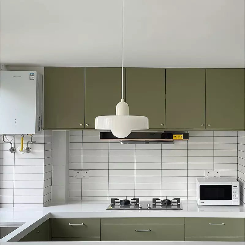 Bauhaus Ring Shade Pendant Light | Colourful Glass Kitchen Pendant