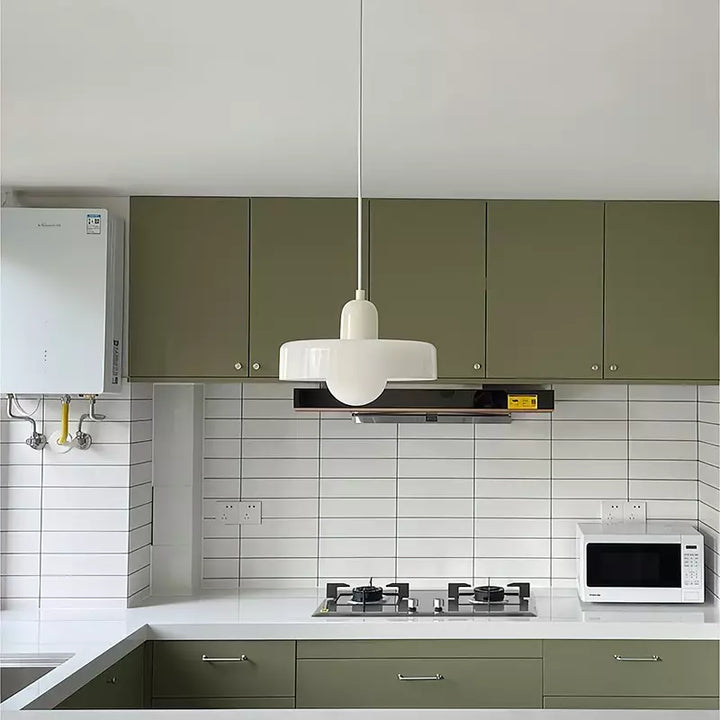 Bauhaus Ring Shade Pendant Light | Colourful Glass Kitchen Pendant