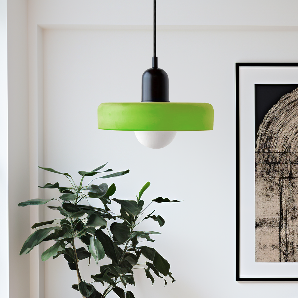 Bauhaus Ring Shade Pendant Light | Colourful Glass Kitchen Pendant