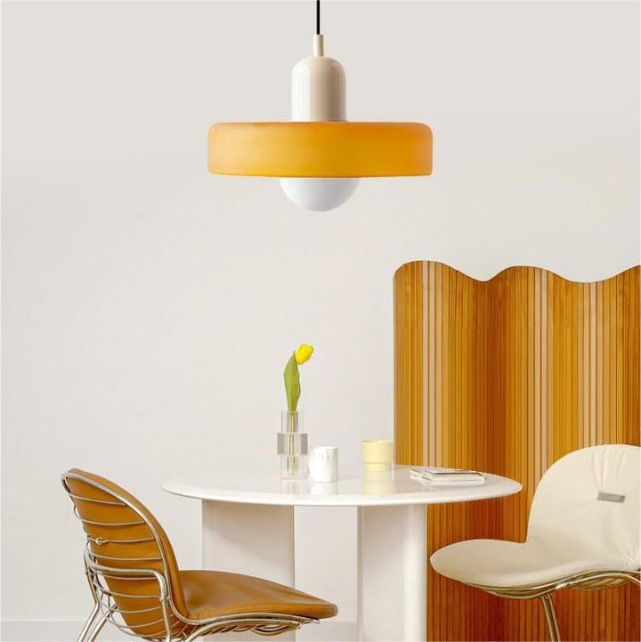 Bauhaus Ring Shade Pendant Light | Colourful Glass Kitchen Pendant