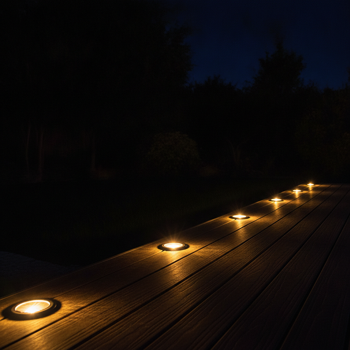 Beacon Solar Deck Lights, Set of 8