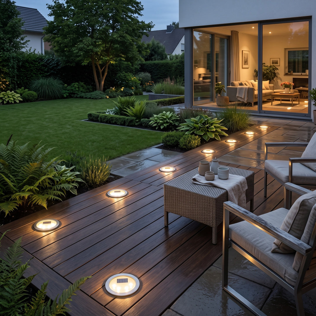 Beacon Solar Deck Lights, Set of 8