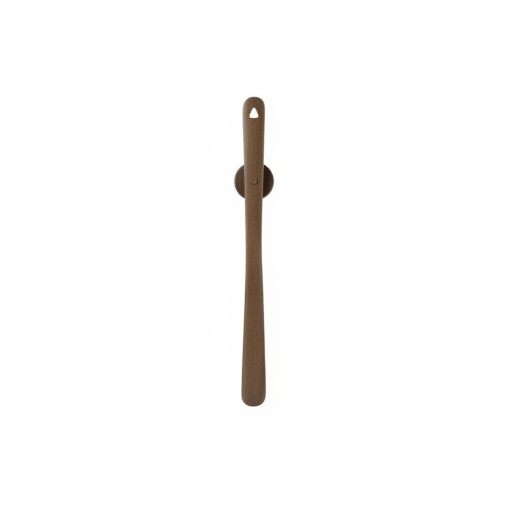 Beech Wood Long Shoehorn | Elegant Magnetic Wall-Mounted Shoehorn