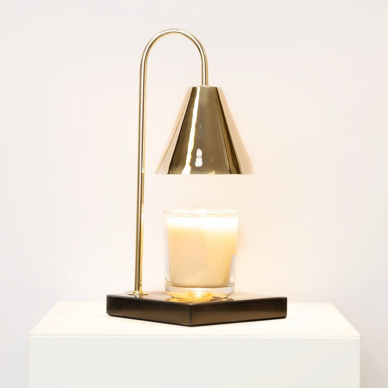 Candle Warmer Lamp - Arch Metal Stem with Conical Shade