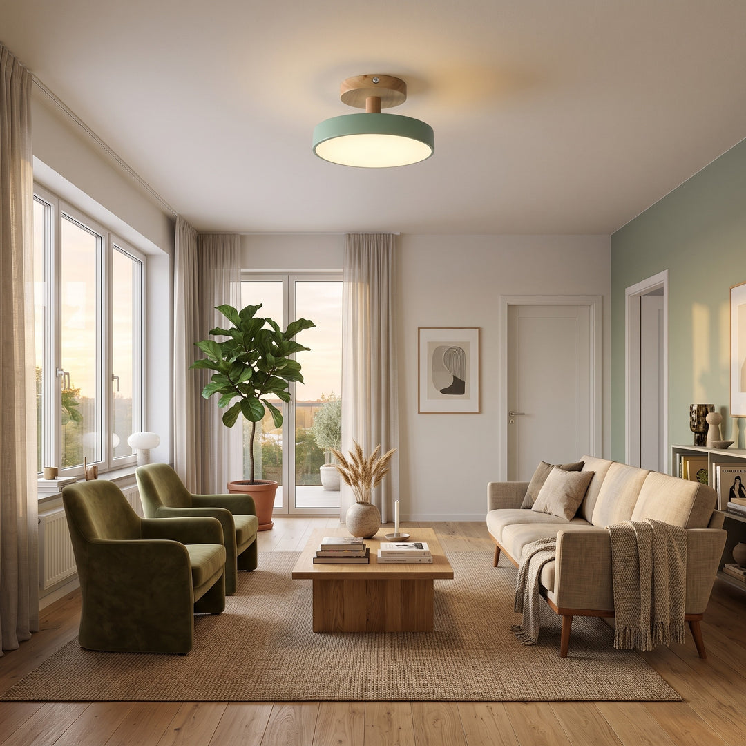 Ceiling Lamp - Scandinavian Drum Shade
