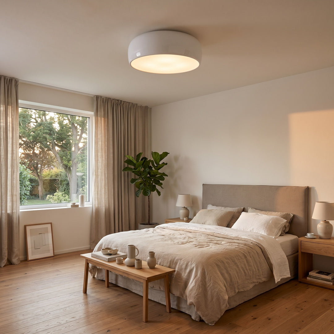 Ceiling Lamp - Vintage-Inspired Drum Shape