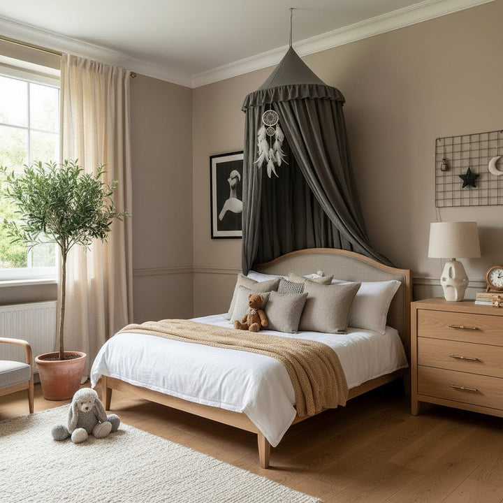 Children's Bed Canopy | Dreamy Tassel & Frill Hanging Canopy