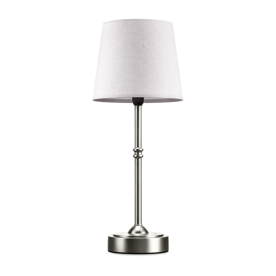 Classic Cordless Table Lamp in Silver