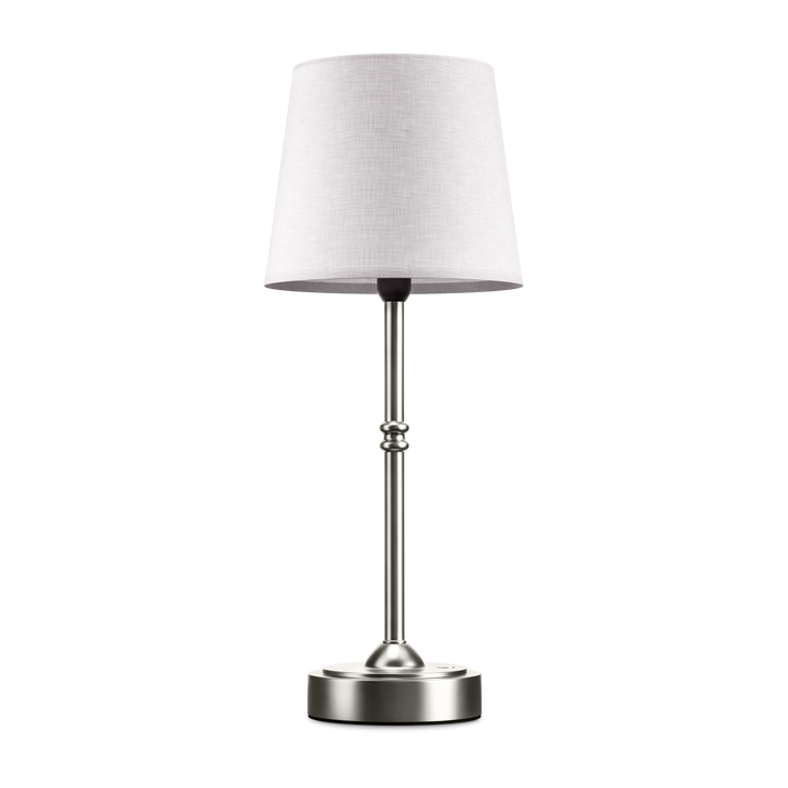 Classic Cordless Table Lamp in Silver