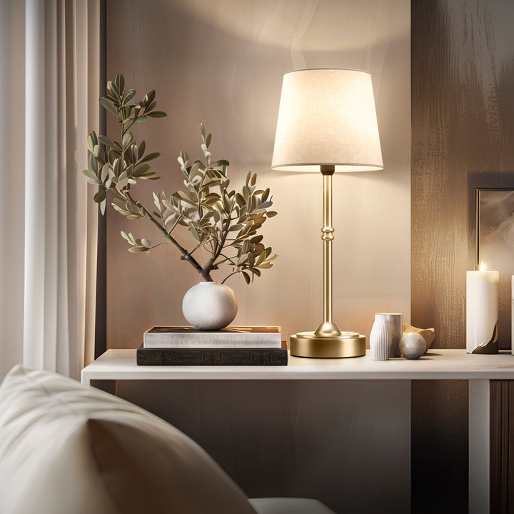 Classic Cordless Table Lamp | Elegant Rechargeable Bedside Lamp