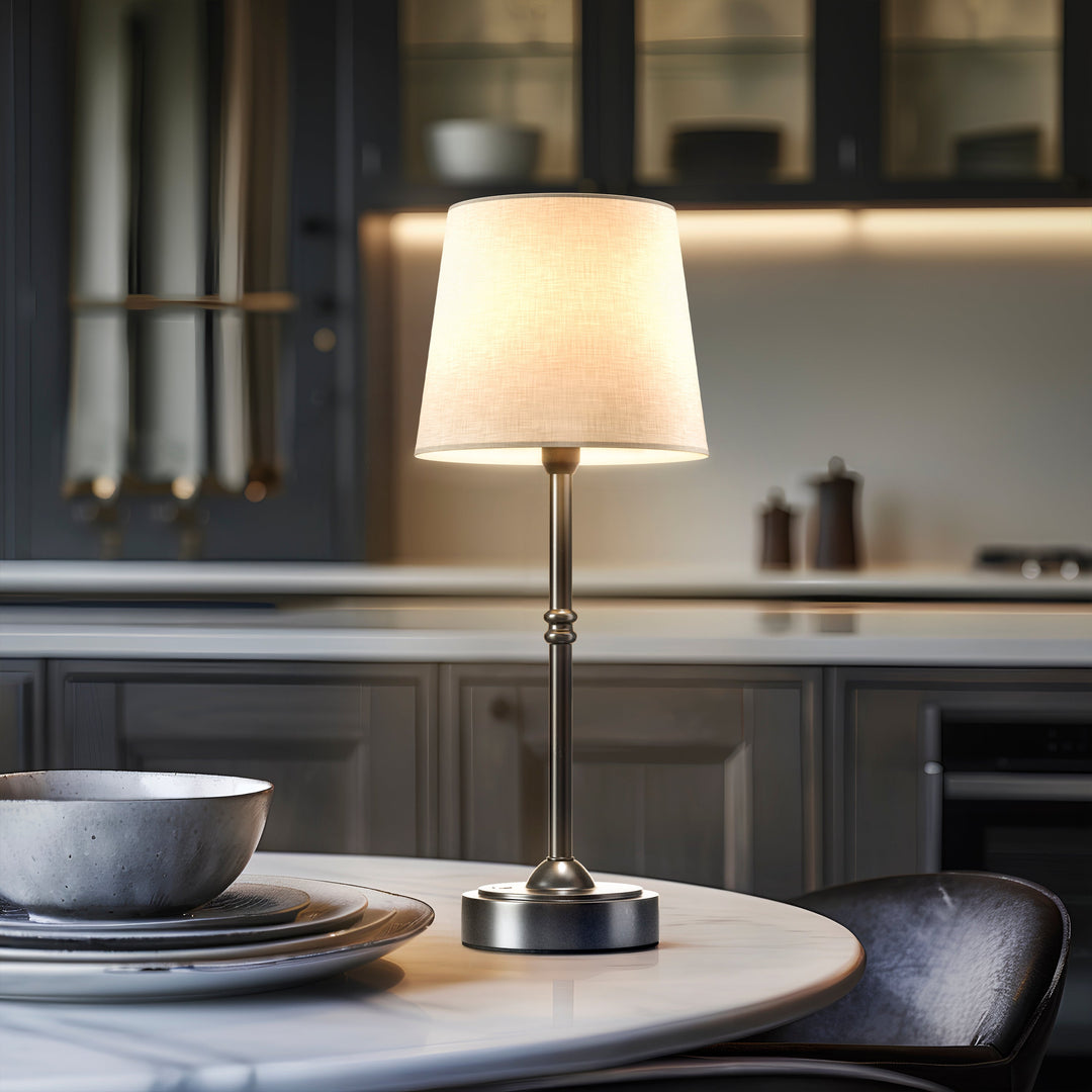 Classic Cordless Table Lamp | Elegant Rechargeable Bedside Lamp