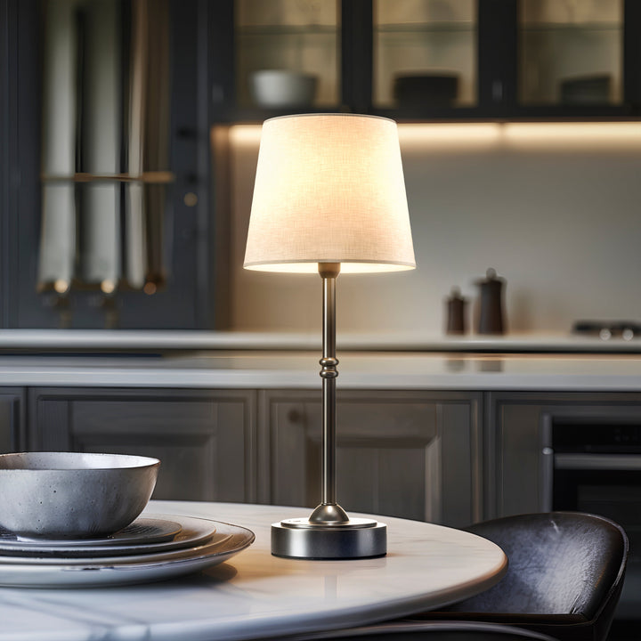 Classic Cordless Table Lamp | Elegant Rechargeable Bedside Lamp