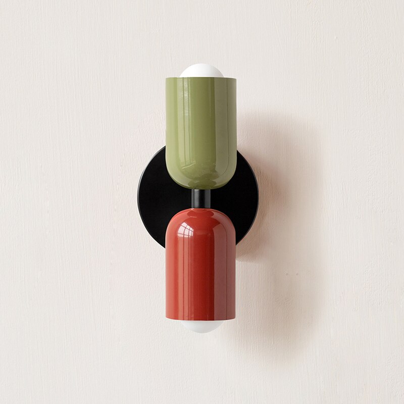 Colourful Double Wall Sconce | Playful Modern Up Down Wall Light