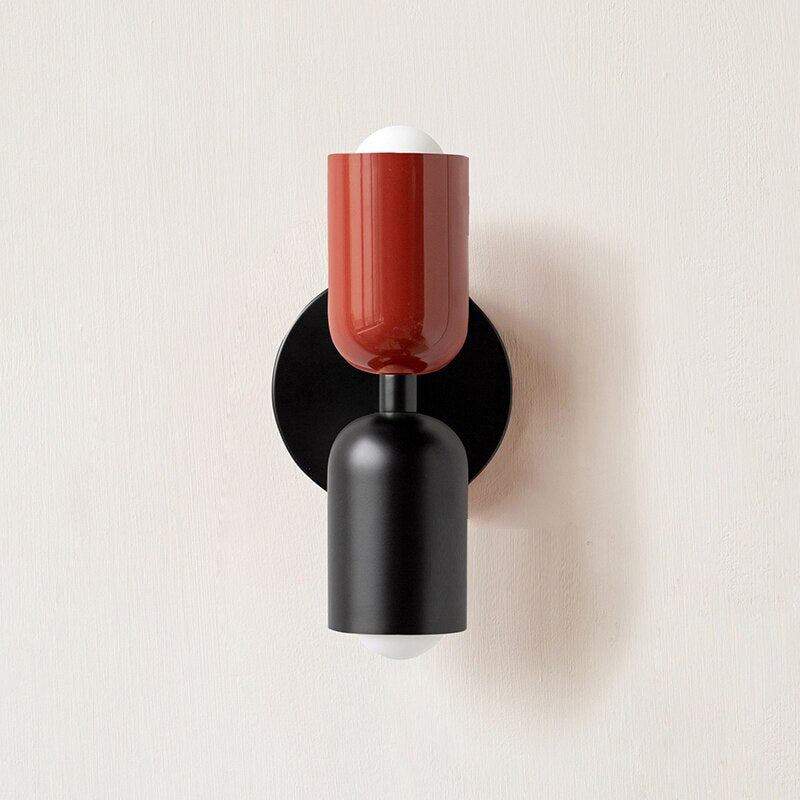 Colourful Double Wall Sconce | Playful Modern Up Down Wall Light