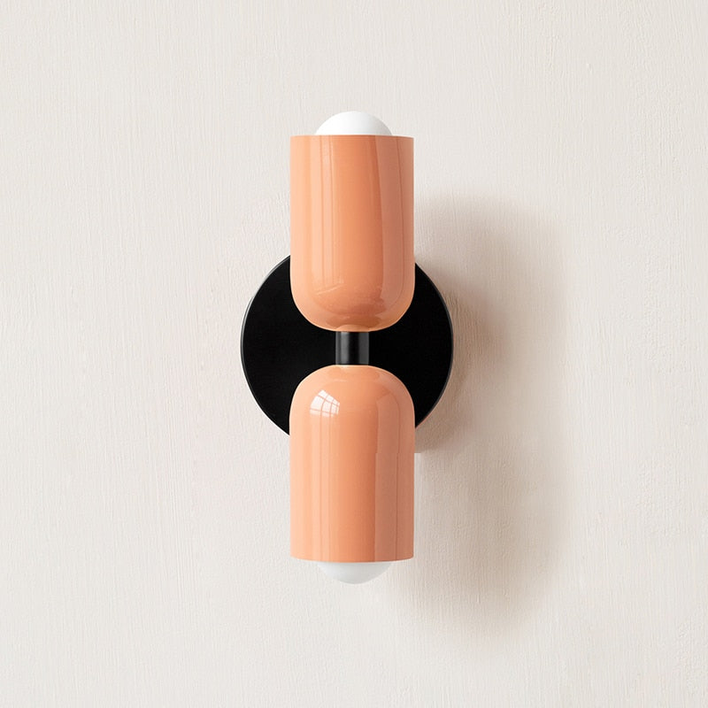 Colourful Double Wall Sconce | Playful Modern Up Down Wall Light
