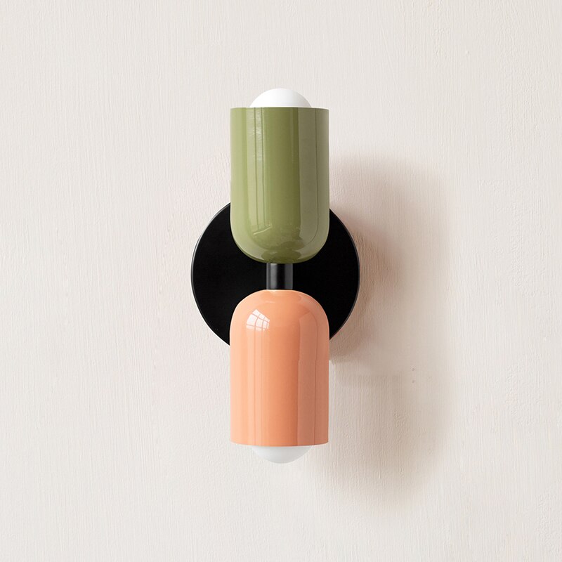 Colourful Double Wall Sconce | Playful Modern Up Down Wall Light