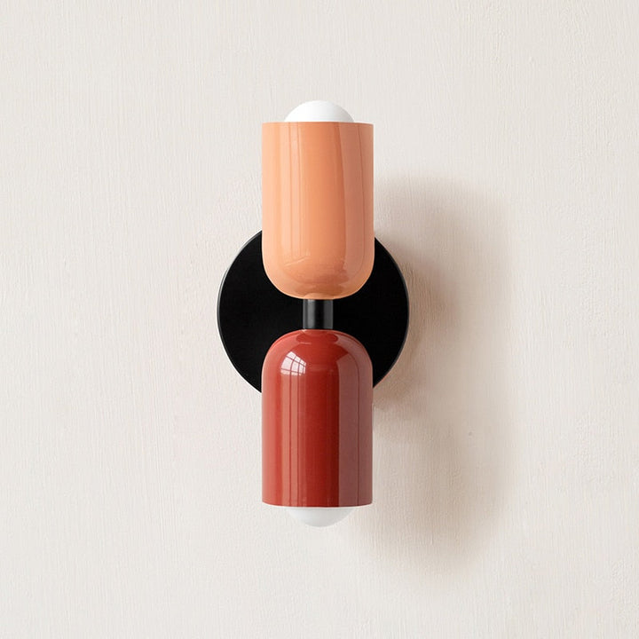 Colourful Double Wall Sconce | Playful Modern Up Down Wall Light