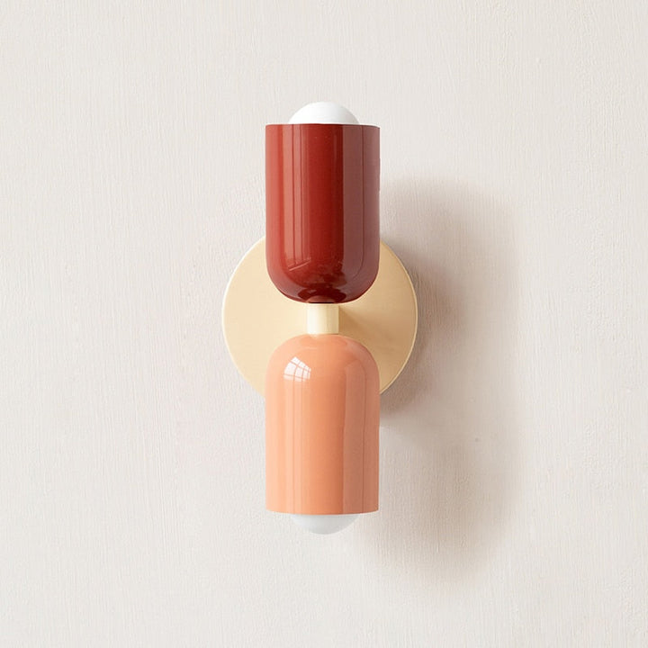 Colourful Double Wall Sconce | Playful Modern Up Down Wall Light