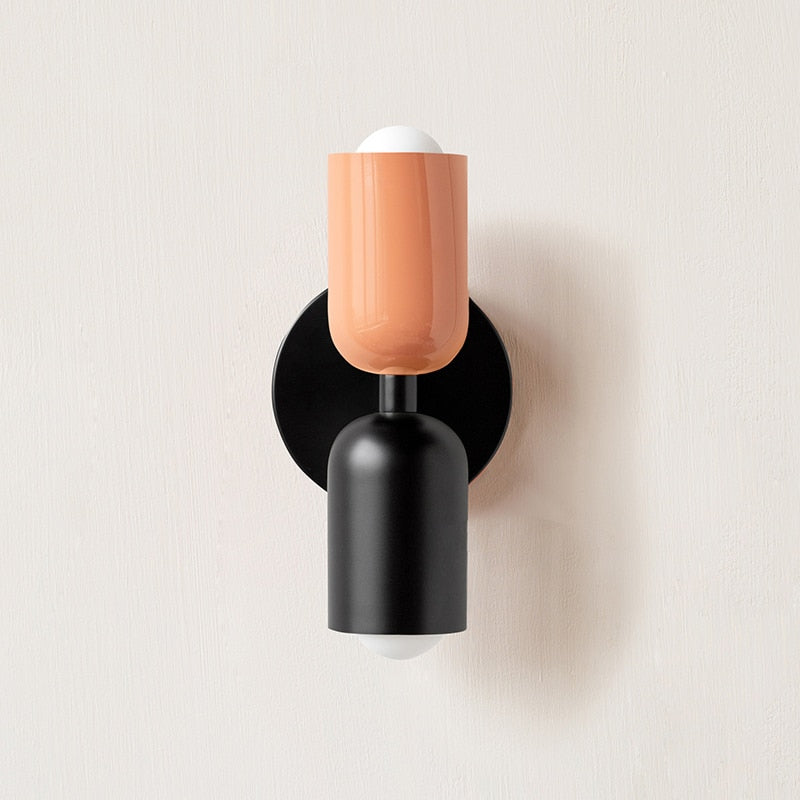 Colourful Double Wall Sconce | Playful Modern Up Down Wall Light