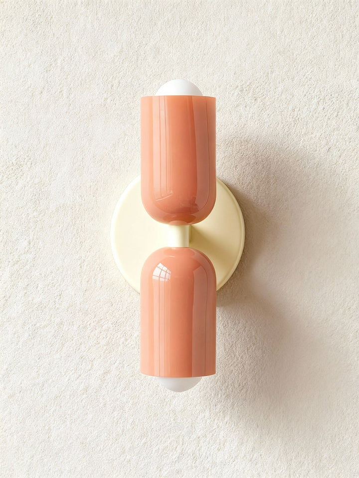 Colourful Double Wall Sconce | Playful Modern Up Down Wall Light