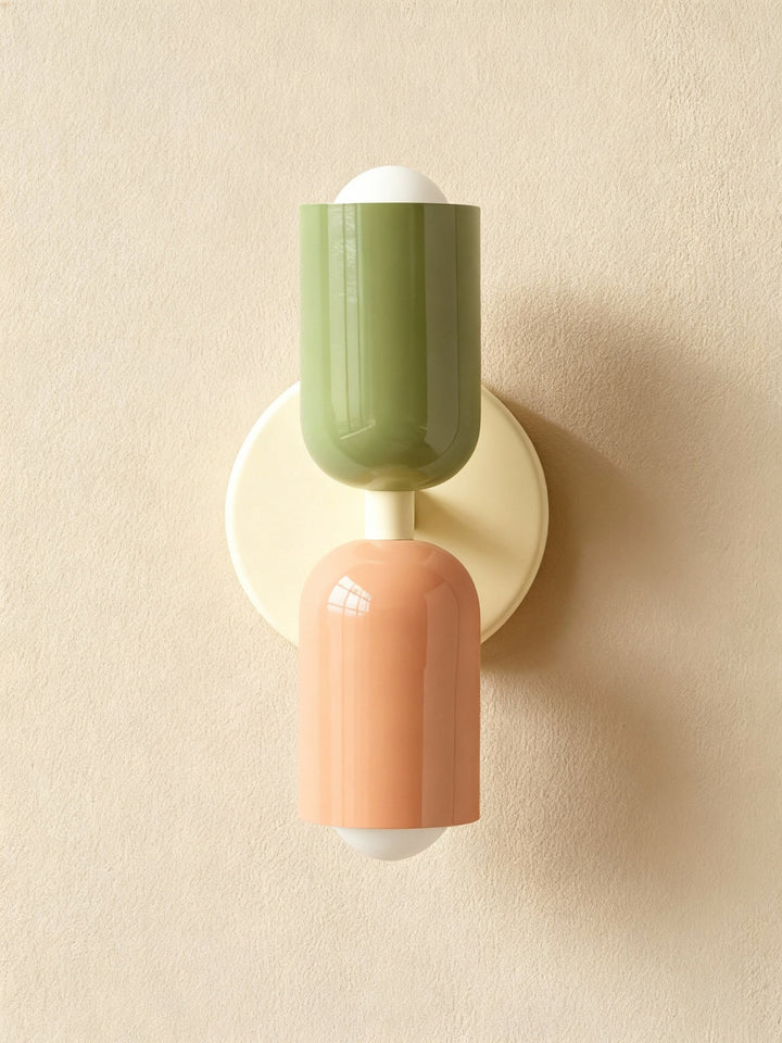 Colourful Double Wall Sconce | Playful Modern Up Down Wall Light