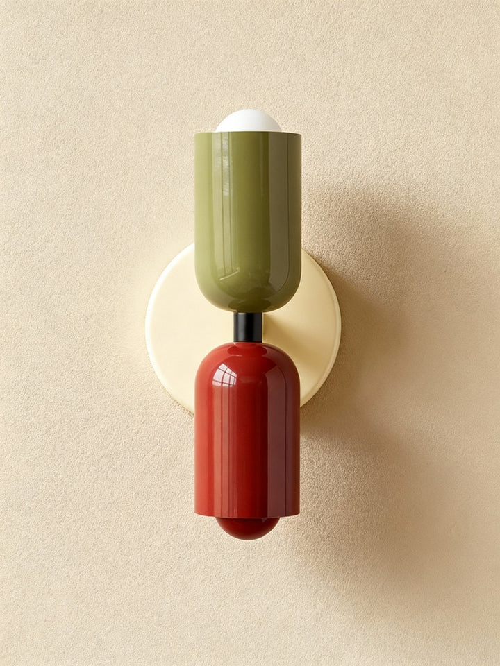 Colourful Double Wall Sconce | Playful Modern Up Down Wall Light