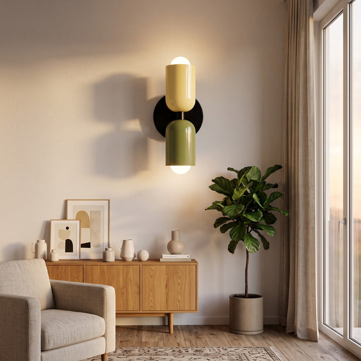 Colourful Double Wall Sconce