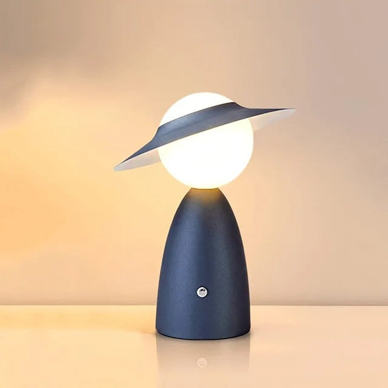 Cordless Bedside Lamp - UFO-Shaped LED Mood Light with Wireless Charging