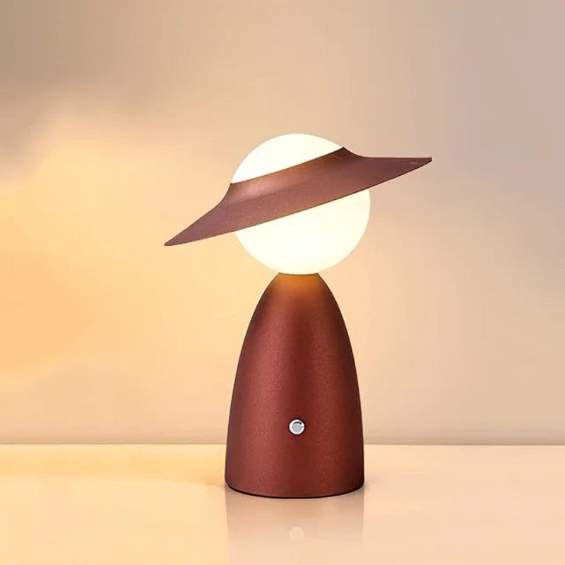 Cordless Bedside Lamp - UFO-Shaped LED Mood Light with Wireless Charging