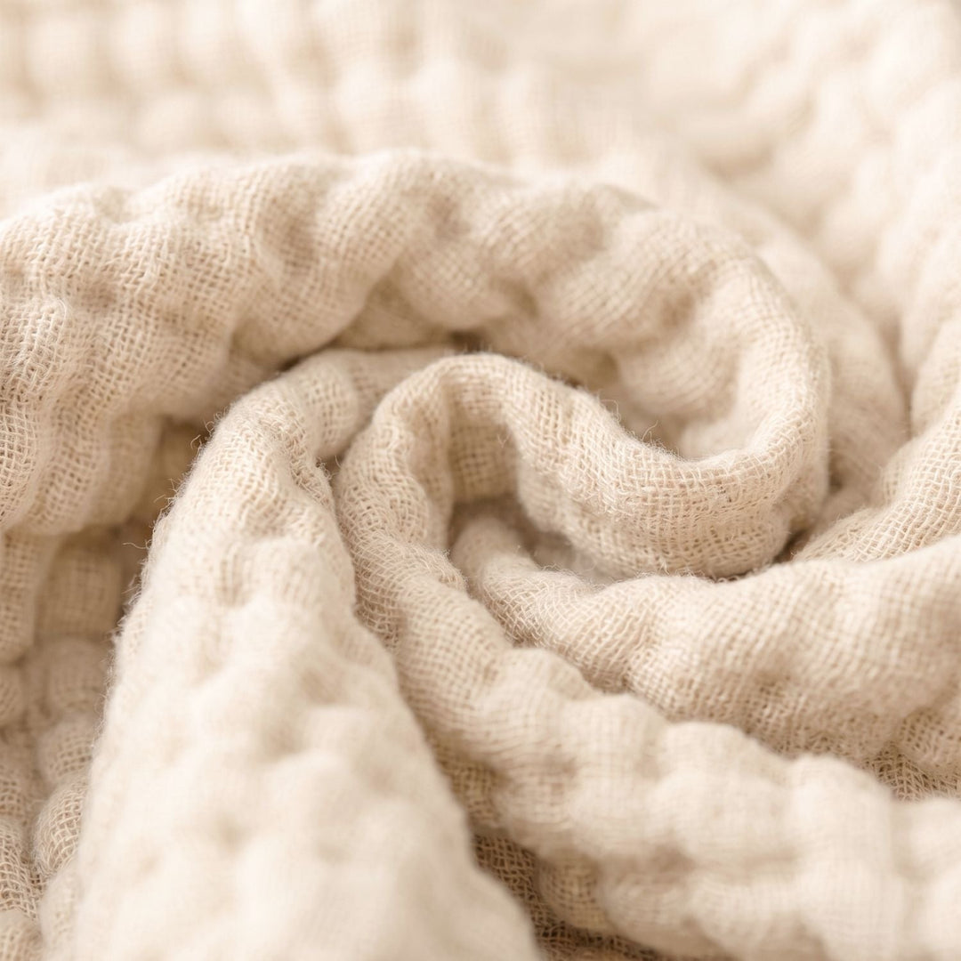 Cotton Muslin Blanket | Breathable Six-Layer Gauze Throw