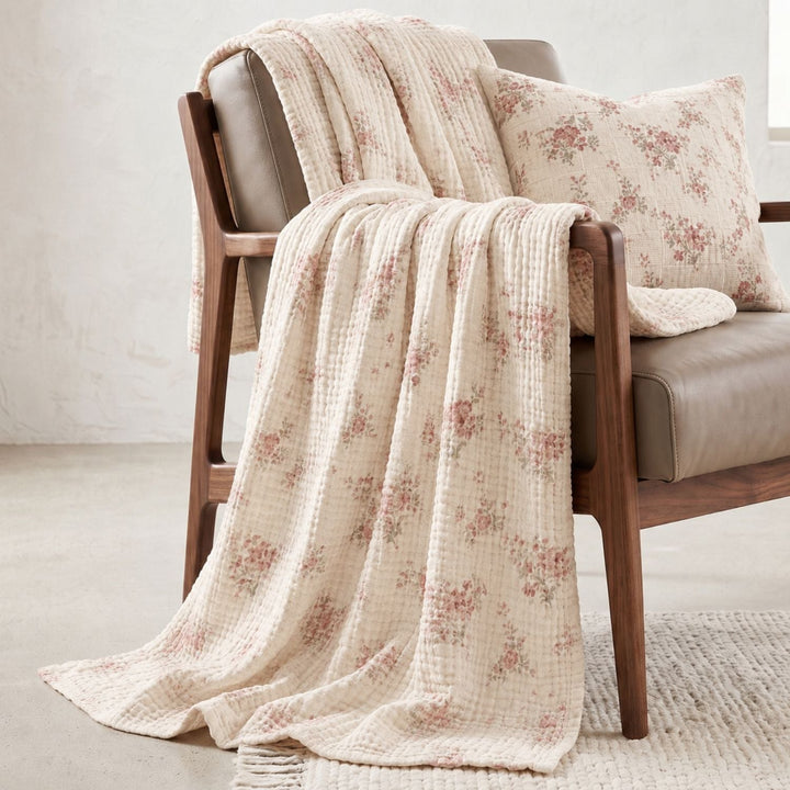 Cotton Muslin Blanket | Breathable Six-Layer Gauze Throw