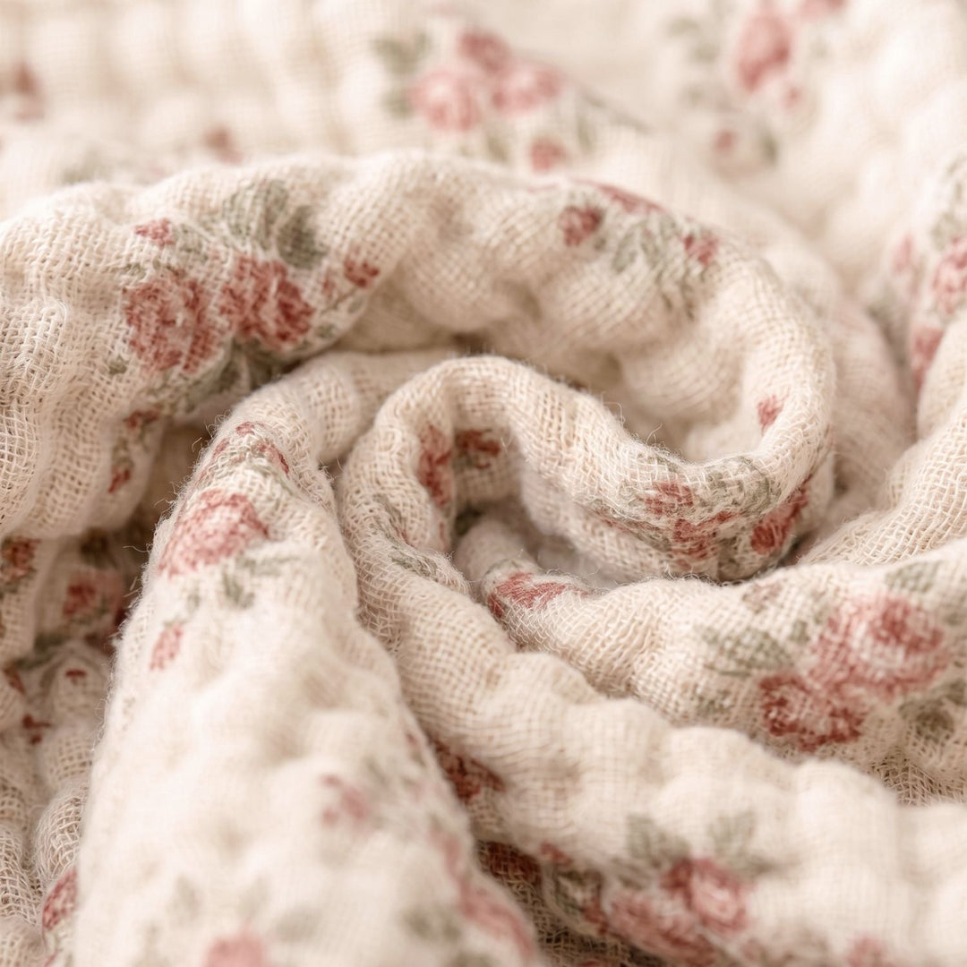 Cotton Muslin Blanket | Breathable Six-Layer Gauze Throw