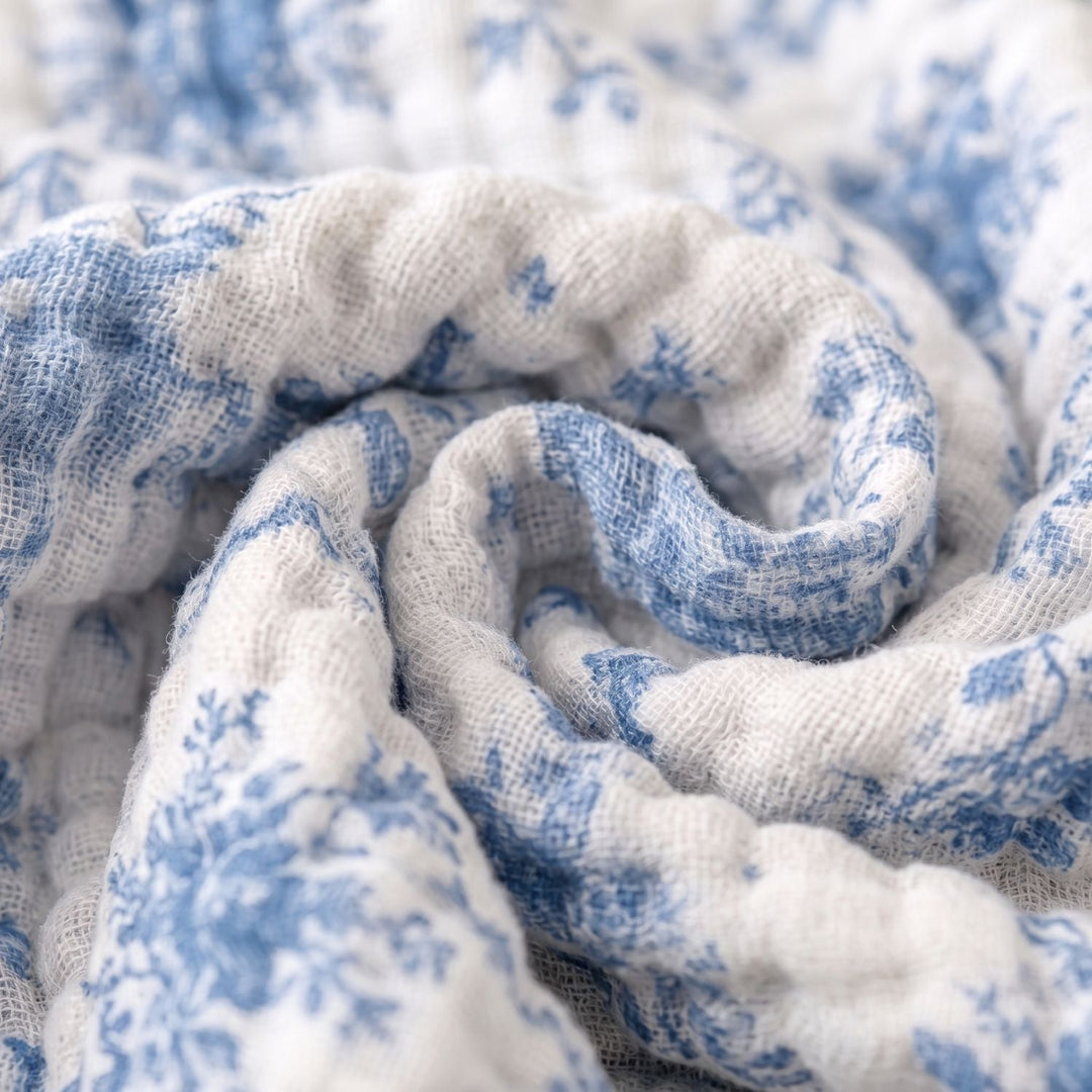 Cotton Muslin Blanket | Breathable Six-Layer Gauze Throw