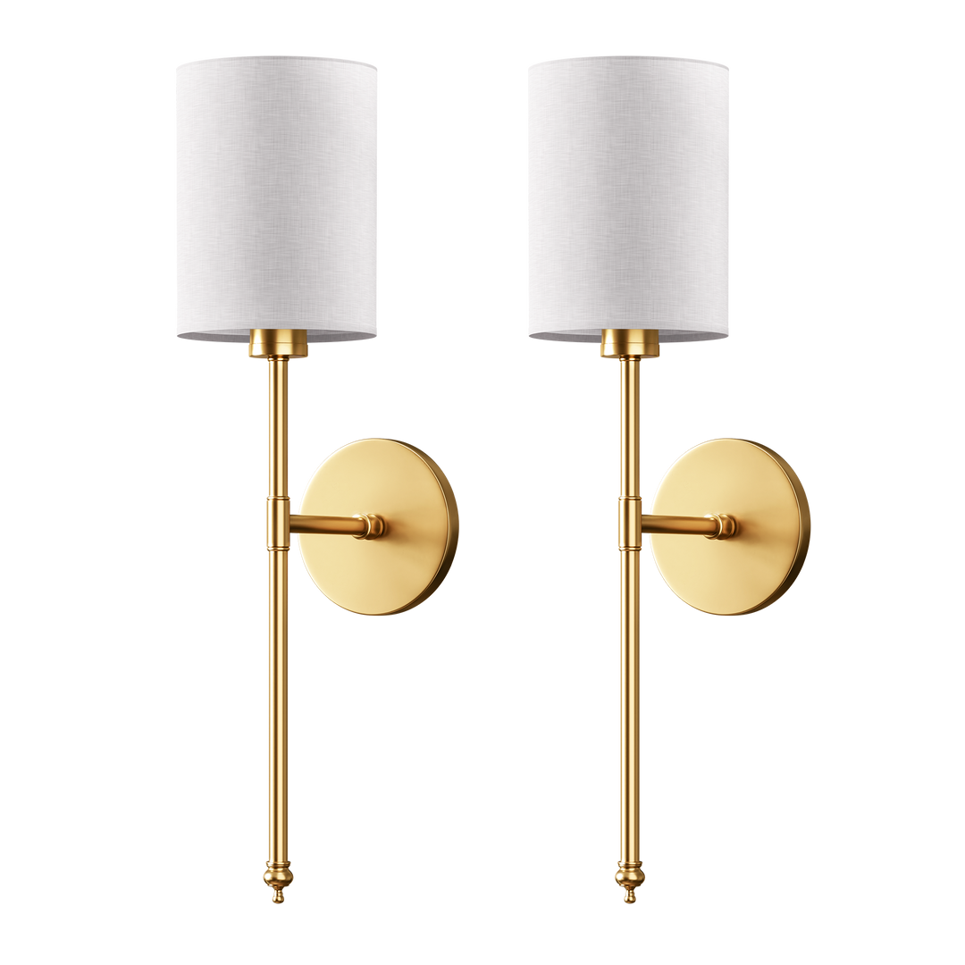 Cylinder Shade Wall Sconce in Gold