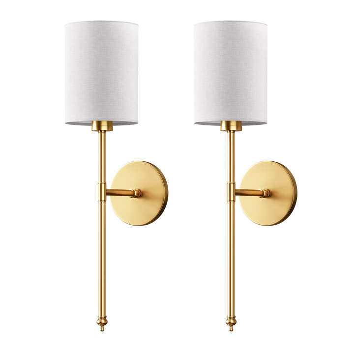 Cylinder Shade Wall Sconce in Gold