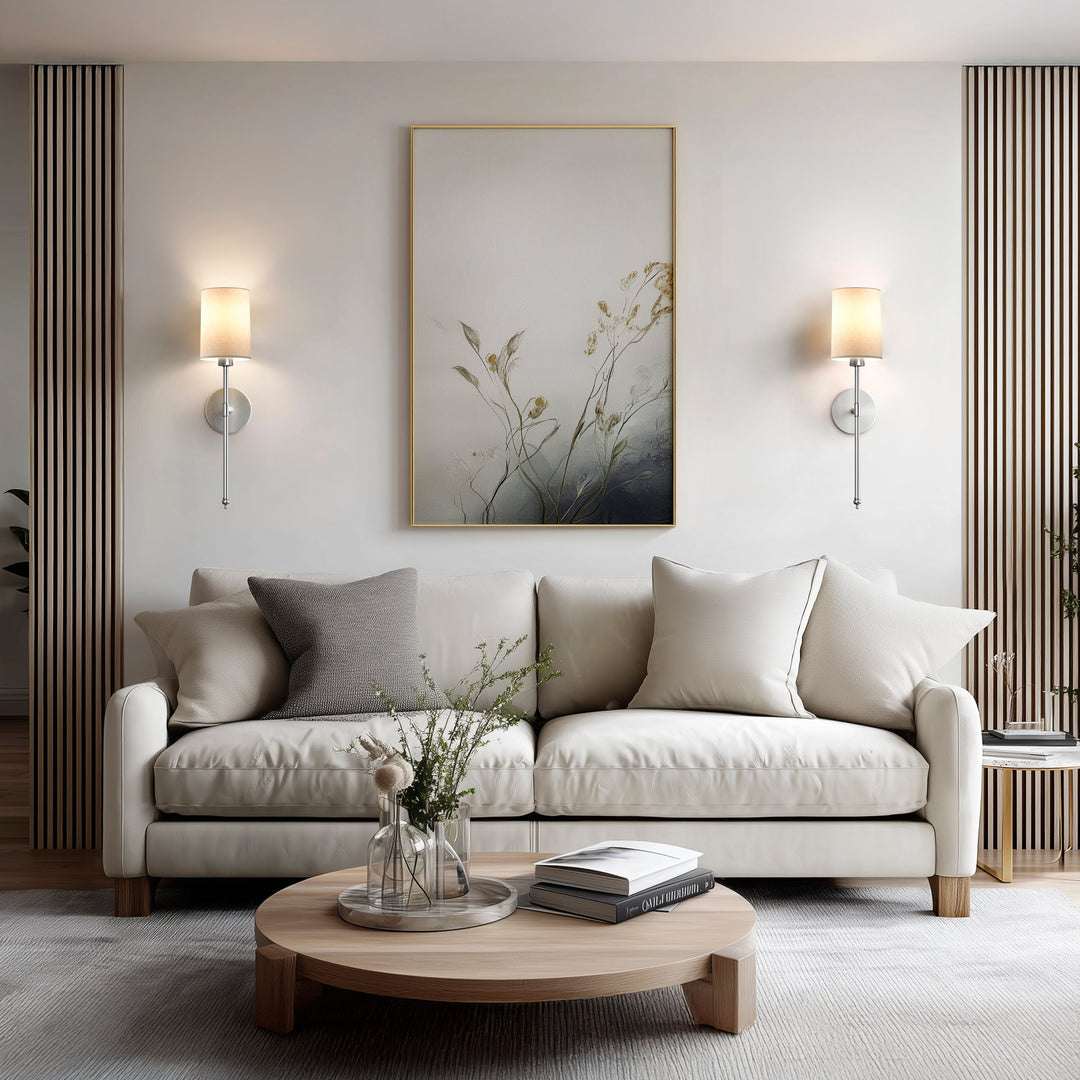 Cylinder Shade Wall Sconce | Slim Wireless Stick-On Wall Lights