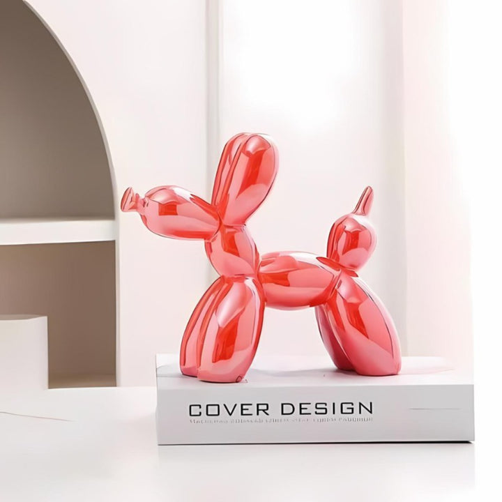 Decorative Ceramic Balloon Dog Figurine - Abstract Animal Shape