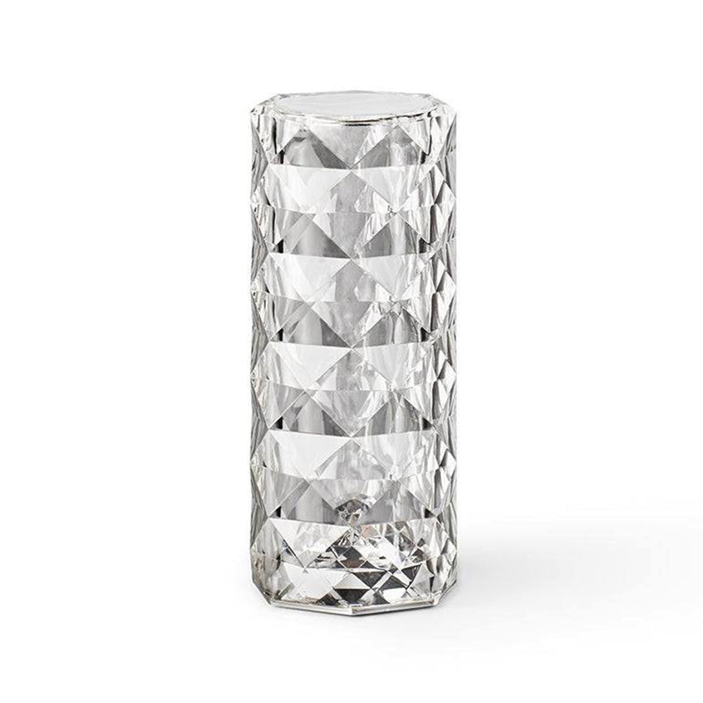 Diamond-Cut Crystal Table Lamp | Cordless Shimmering Mood Lamp