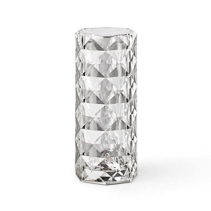 Diamond-Cut Crystal Table Lamp | Cordless Shimmering Mood Lamp