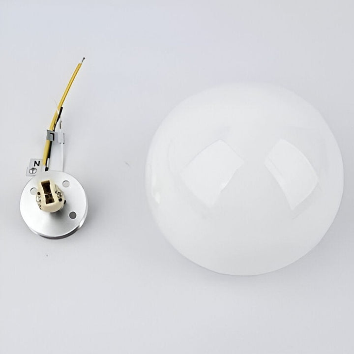 Dioscuri | Frosted Glass Round Minimalist Wall Light
