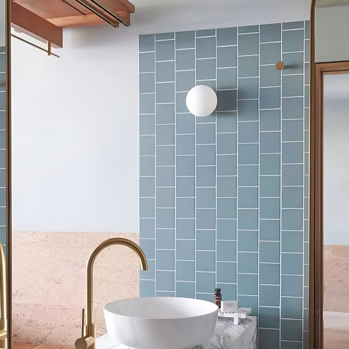 Dioscuri | Frosted Glass Round Minimalist Wall Light