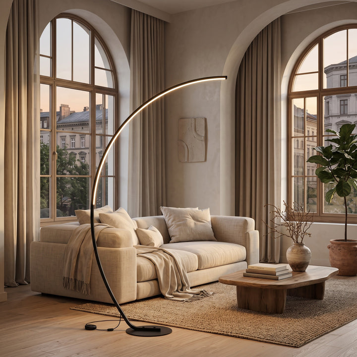 Floor Lamp - Arc with Integrated LED