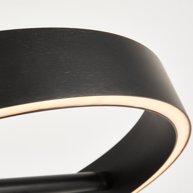 Floor Lamp - Circular LED Light Ring with Dimmable Functionality