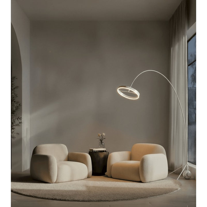 Floor Lamp with Arc - Adjustable LED Light