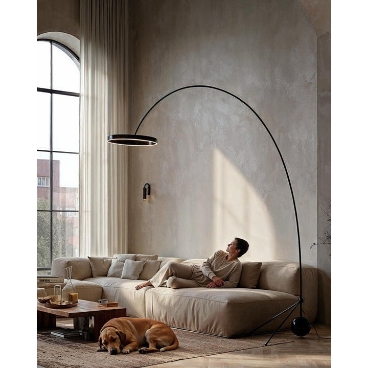 Floor Lamp with Arc - Adjustable LED Light