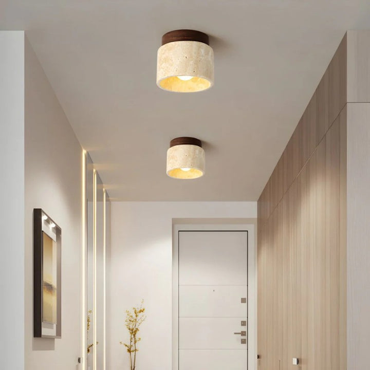Flush Mount Ceiling Lamp - Cylindrical Shape