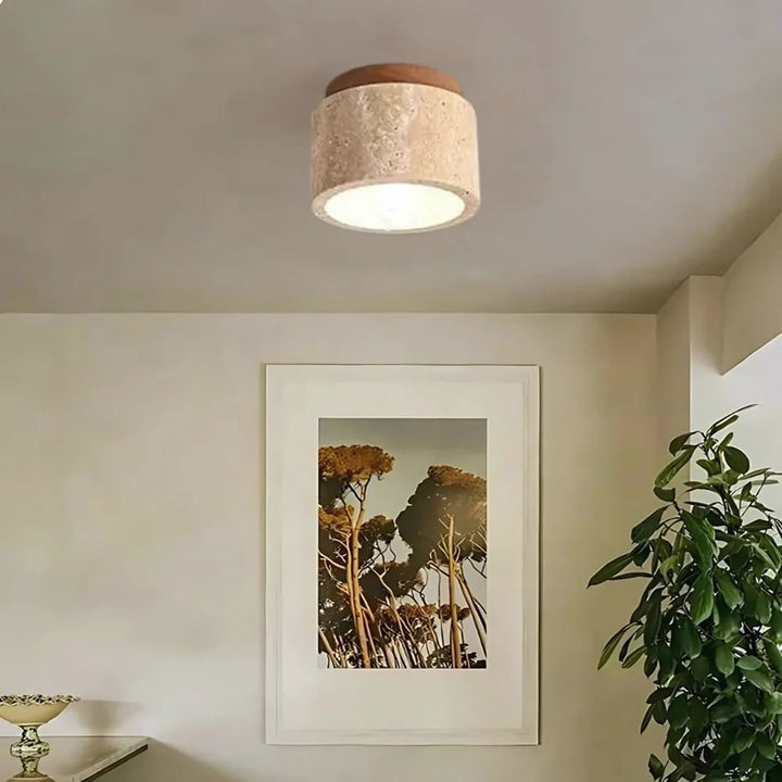 Flush Mount Ceiling Lamp - Cylindrical Shape