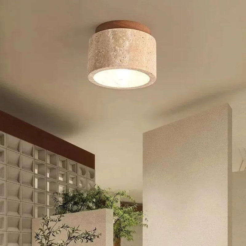 Flush Mount Ceiling Lamp - Cylindrical Shape